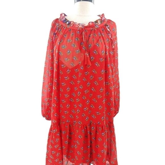 Gorgeous floral print peasant dress medium - Picture 8 of 14